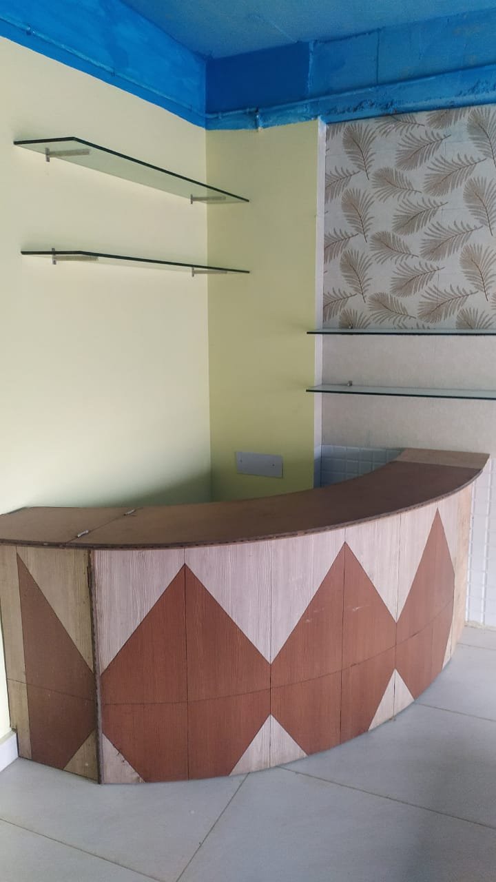 Mock front office counter